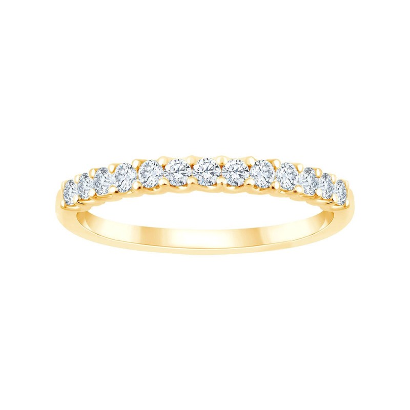 Demi Alliance Evidence diamant en or 18 carats
