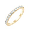 DEMI ALLIANCE EVIDENCE SERTI GRIFFES 13 DIAMANTS 0.50 CT