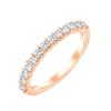 DEMI ALLIANCE EVIDENCE SERTI GRIFFES 13 DIAMANTS 0.50 CT