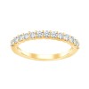 DEMI ALLIANCE EVIDENCE SERTI GRIFFES 13 DIAMANTS 0.50 CT