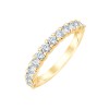 Demi Alliance Evidence serti clos diamant en or 18 carats
