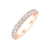 Demi Alliance Evidence serti clos diamant en or 18 carats