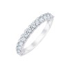 Demi Alliance Evidence serti clos diamant en or 18 carats