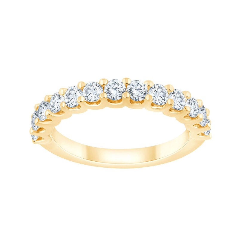 DEMI ALLIANCE EVIDENCE SERTI GRIFFES 13 DIAMANTS 1.04 CT