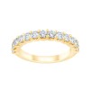DEMI ALLIANCE EVIDENCE SERTI GRIFFES 13 DIAMANTS 1.04 CT