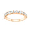 DEMI ALLIANCE EVIDENCE SERTI GRIFFES 13 DIAMANTS 1.04 CT