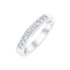 DEMI ALLIANCE EVIDENCE SERTI RAIL GRIFFES 9 DIAMANTS 0.25 CT
