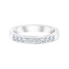 DEMI ALLIANCE EVIDENCE SERTI RAIL GRIFFES 9 DIAMANTS 0.25 CT