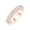 DEMI ALLIANCE EVIDENCE SERTI RAIL GRIFFES 9 DIAMANTS 0.71 CT