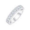 DEMI ALLIANCE EVIDENCE SERTI RAIL GRIFFES 9 DIAMANTS 0.71 CT