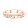 DEMI ALLIANCE EVIDENCE SERTI RAIL GRIFFES 9 DIAMANTS 0.71 CT
