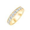 DEMI ALLIANCE EVIDENCE 9 DIAMANTS SERTI RAIL GRIFFES 0.92 CT