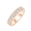 DEMI ALLIANCE EVIDENCE 9 DIAMANTS SERTI RAIL GRIFFES 0.92 CT