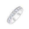 DEMI ALLIANCE EVIDENCE 9 DIAMANTS SERTI RAIL GRIFFES 0.92 CT