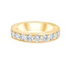 DEMI ALLIANCE EVIDENCE 9 DIAMANTS SERTI RAIL GRIFFES 0.92 CT