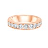 DEMI ALLIANCE EVIDENCE 9 DIAMANTS SERTI RAIL GRIFFES 0.92 CT