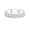 DEMI ALLIANCE EVIDENCE 9 DIAMANTS SERTI RAIL GRIFFES 0.92 CT