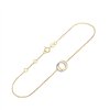 Bracelet toi et moi diamant en or 9 carats