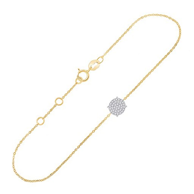 Bracelet diamant en or 9 carats