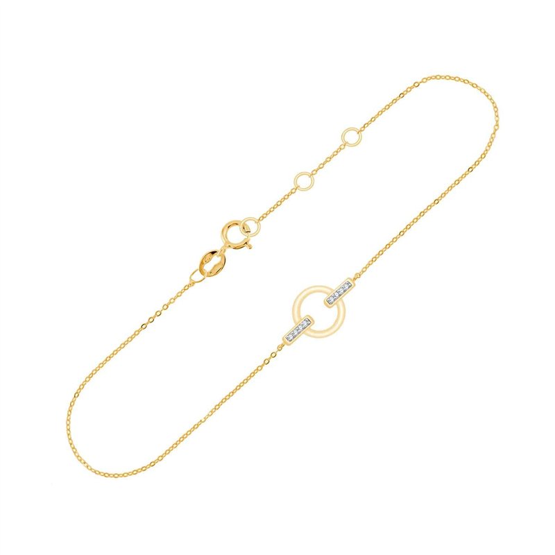 Bracelet diamant en or 9 carats