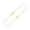 Bracelet diamant en or 9 carats