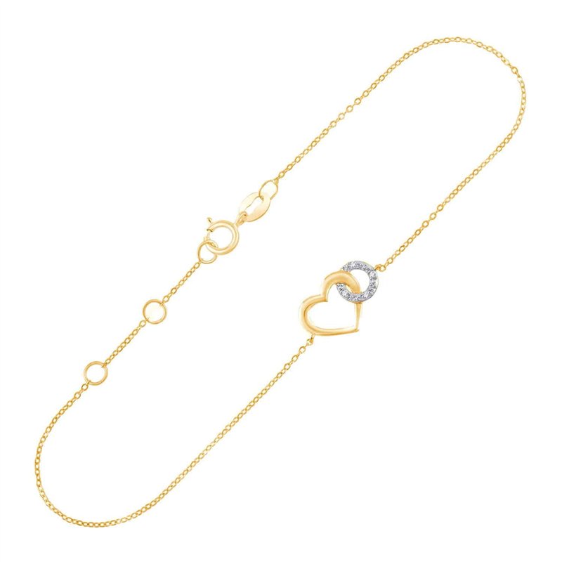 Bracelet diamant en or 9 carats