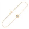 Bracelet serti clos diamant en or 9 carats