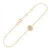 Bracelet serti clos diamant en or 9 carats