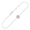 Bracelet serti clos diamant en or 9 carats