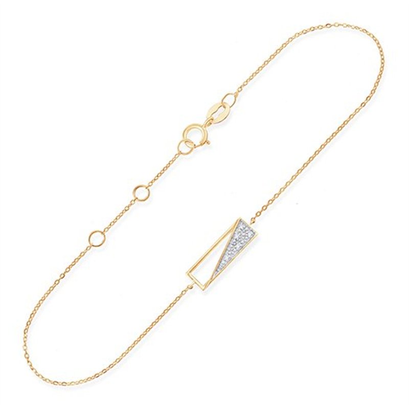 Bracelet diamant en or 9 carats