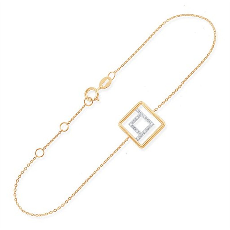 Bracelet diamant en or 9 carats