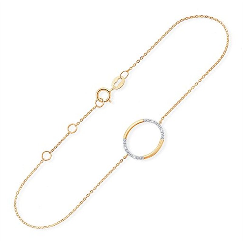Bracelet diamant en or 9 carats