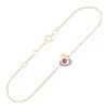Bracelet rubis et diamant en or 9 carats