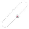 Bracelet rubis et diamant en or 9 carats