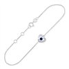 Bracelet saphir et diamant en or 9 carats