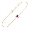 Bracelet rubis et diamant en or 9 carats