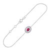 Bracelet rubis et diamant en or 9 carats
