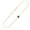 Bracelet saphir et diamant en or 9 carats