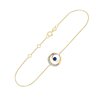 Bracelet saphir et diamant en or 9 carats