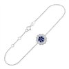 Bracelet saphir et diamant en or 9 carats