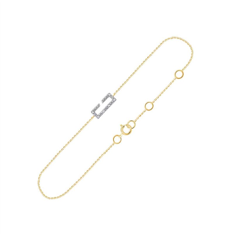 Bracelet diamant en or 9 carats