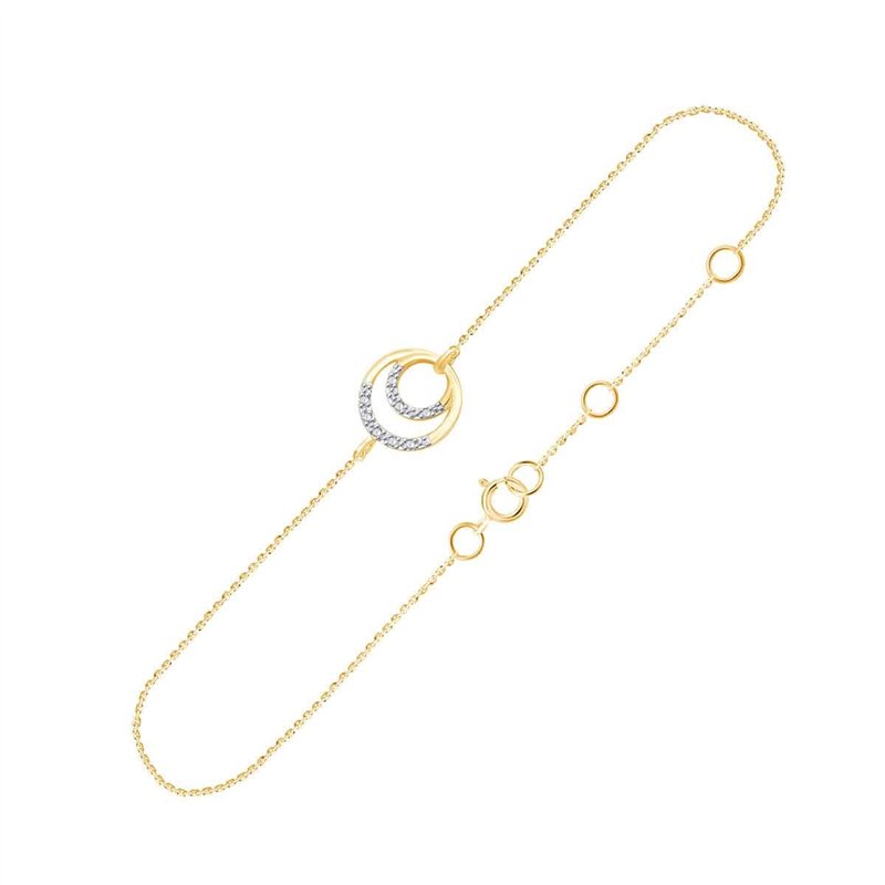 Bracelet diamant en or 9 carats