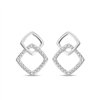 Boucles d'oreilles diamant en or 9 carats