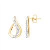 Boucles d'oreilles diamant en or 9 carats