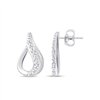 Boucles d'oreilles diamant en or 9 carats