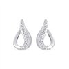 Boucles d'oreilles diamant en or 9 carats