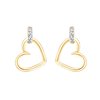 Boucles d'oreilles diamant en or 9 carats