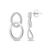 Boucles d'oreilles diamant en or 9 carats
