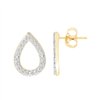 Boucles d'oreilles diamant en or 9 carats