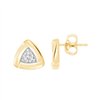 Boucles d'oreilles diamant en or 9 carats